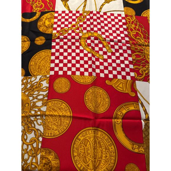 Celine Vintage Silk Scarf - Picture 4 of 6